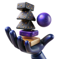 impressive rustic Hand Balancing Stack of Coins Cutout detailed png