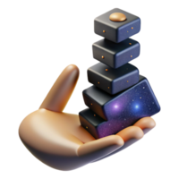 beautiful rustic Hand Balancing Stack of Coins Cutout high resolution png