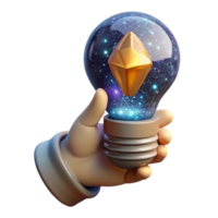 extraordinary rustic Hand Holding Light Bulb Side View Cutout original png