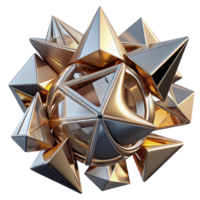 elegant classic A dynamic composition of fragmented, geometric shapes, with metallic textures and reflections, in a futuristic, abstract style exclusive png