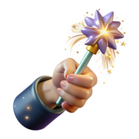 vibrant creative Hand Holding Sparkler with Soft Glow and Transparent Background detailed png