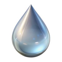 elegant abstract A single tear drop, crystal clear, high resolution png