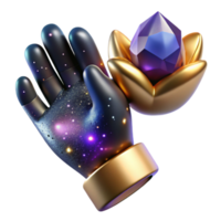serene abstract Hand Reaching for Achievement Isolated Element high resolution png