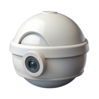 wonderful minimalist Security camera dome shaped white high resolution png