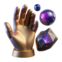 impressive minimalist Hand Reaching for Destiny Isolated Element Transparent Background high resolution png