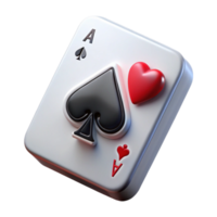 serene abstract A playing card Ace of Spades original png