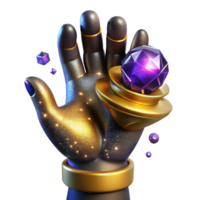 impressive minimalist Hand Reaching for Power Isolated Element genuine png