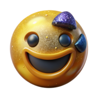 elegant abstract Happy Face Icon Yellow and Smiling Cutout Element high resolution png