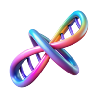 deslumbrante moderno uma dna Duplo hélice transformando para dentro uma digital dados fluxo, vibrante gradiente cores, abstrato estilo profissional png