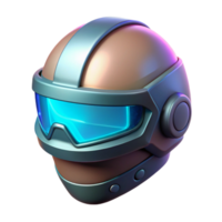 serene rustic A futuristic helmet displaying augmented reality interfaces, sleek and minimalist design, soft neon glow premium png