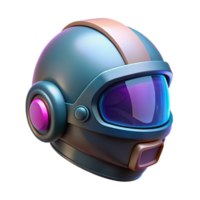 magnificent contemporary A futuristic helmet displaying augmented reality interfaces, sleek and minimalist design, soft neon glow professional png