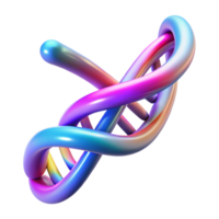 serene classic A DNA double helix transforming into a digital data stream, vibrant gradient colors, abstract style authentic png