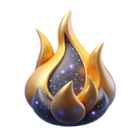 magnificent abstract Isolated Flame Icon with Shadow high resolution png