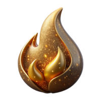 beautiful abstract Isolated Flame Symbol with Burning Effect high resolution png