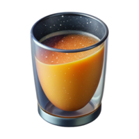 stunning abstract Juice Glass Cutout with Orange Juice and Isolated Background genuine png