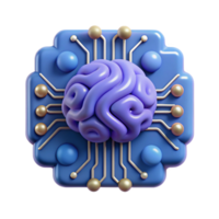 elegant rustic Artificial intelligence circuit board brain design authentic png