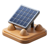vibrant vintage A solar panel array absorbing sunlight, realistic rendering, desert landscape exclusive png