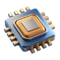 impressive minimalist A close-up of a microchip with intricate circuitry, metallic textures and reflections, photorealistic style professional png
