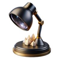 wonderful artistic Modern Black Desk Lamp Side View Transparent Background genuine png