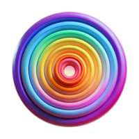 dramatic rustic A series of concentric circles, radiating outwards with vibrant, neon colors, in a psychedelic, op art style authentic png