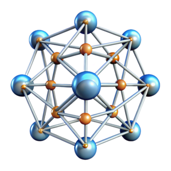 vibrant minimalist A complex network of branching lines, resembling a neural network, with glowing nodes, in a futuristic, scientific style exclusive png