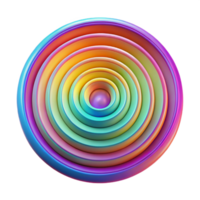 stunning traditional A series of concentric circles, radiating outwards with vibrant, neon colors, in a psychedelic, op art style genuine png