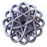 serene creative A complex network of interwoven lines and curves, forming an intricate, abstract pattern, in a minimalist, line art style high resolution png