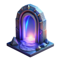 impressive artistic A luminous, abstract portal, with a bright, otherworldly light, in a fantasy style high quality png