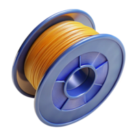 stunning classic 3D printer filament spool, authentic png