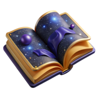 elegant abstract Open Book Flat Lay Cutout with Shadow Detail high resolution png
