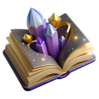 beautiful abstract Open Book with Blank Pages and Quill Pen Transparent Background authentic png