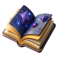 extraordinary minimalist Open Book with Blank Pages and Quill Pen Transparent Background exclusive png