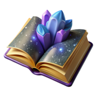 elegant artistic Open Book with Blank Pages and Quill Pen Transparent Background detailed png