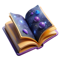serene artistic Open Book with Blank Pages and Quill Pen Transparent Background exclusive png