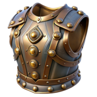 stunning abstract Steampunk armor breastplate with intricate metalwork and rivets high resolution png