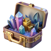 magnificent abstract Open Suitcase Packed for Travel Cutout Element high resolution png