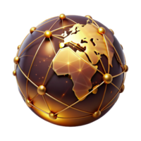 magnificent rustic Open World Map with Glowing Lines Isolated Element high quality png