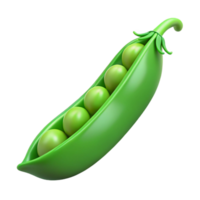 impressive classic Single green pea pod high resolution png