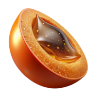extraordinary classic Orange Slice Close Up with Transparent Background detailed png