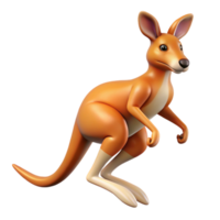 impressive artistic A hopping kangaroo original png