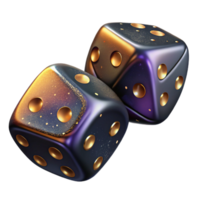 serene artistic Pair of Dice Showing Double Six Cutout authentic png