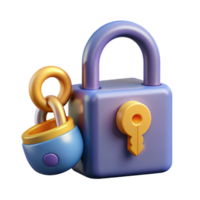 impressive minimalist A lock and key, abstract and secure original png