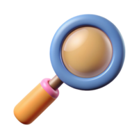 extraordinary rustic A magnifying glass, abstract and investigative high resolution png
