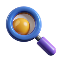 beautiful minimalist A magnifying glass, abstract and investigative original png