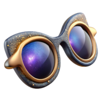 serene modern Pair of Eyeglasses Side View Isolated Transparent Background exclusive png