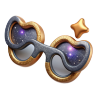 wonderful traditional Pair of Eyeglasses Top View Cutout png