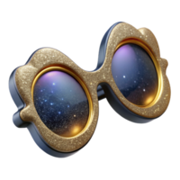 serene minimalist Pair of Eyeglasses Top View Cutout high resolution png