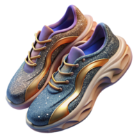 magnificent minimalist Pair of Running Shoes Top View Isolated Element original png