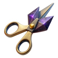 stunning contemporary Pair of Scissors Angled View Isolated Element high resolution png