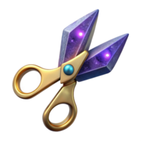 stunning creative Pair of Scissors Side View Isolated Transparent Background high quality png